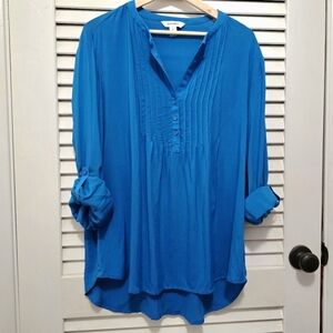 Old Navy Women's Blouse Xl Teal Blue NWT